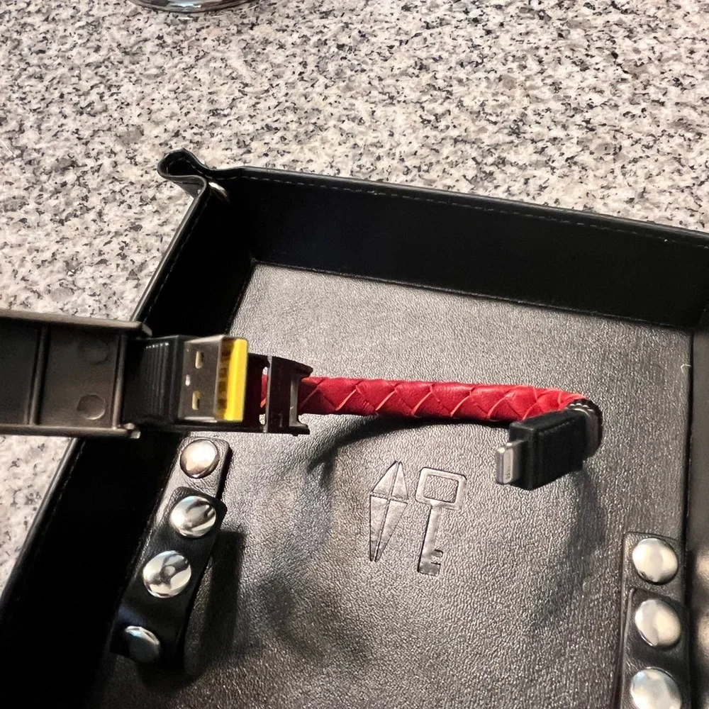 Kyte Key Cavaletto Wearable Charge Sync Cable leather valet Medium